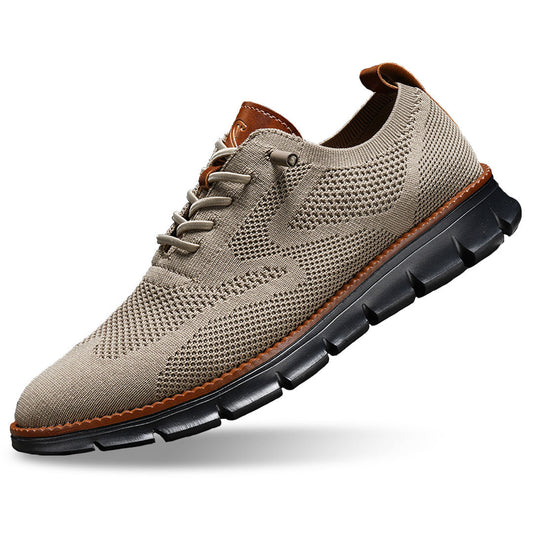 Urban Blackout – Herren Sneaker Ultrabequeme Allwetter-Schuhe aus Premium-Strick – Braun
