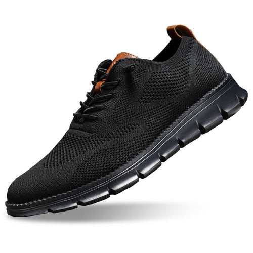 Urban Blackout – Herren Sneaker Ultrabequeme Allwetter-Schuhe aus Premium-Strick – Schwarz